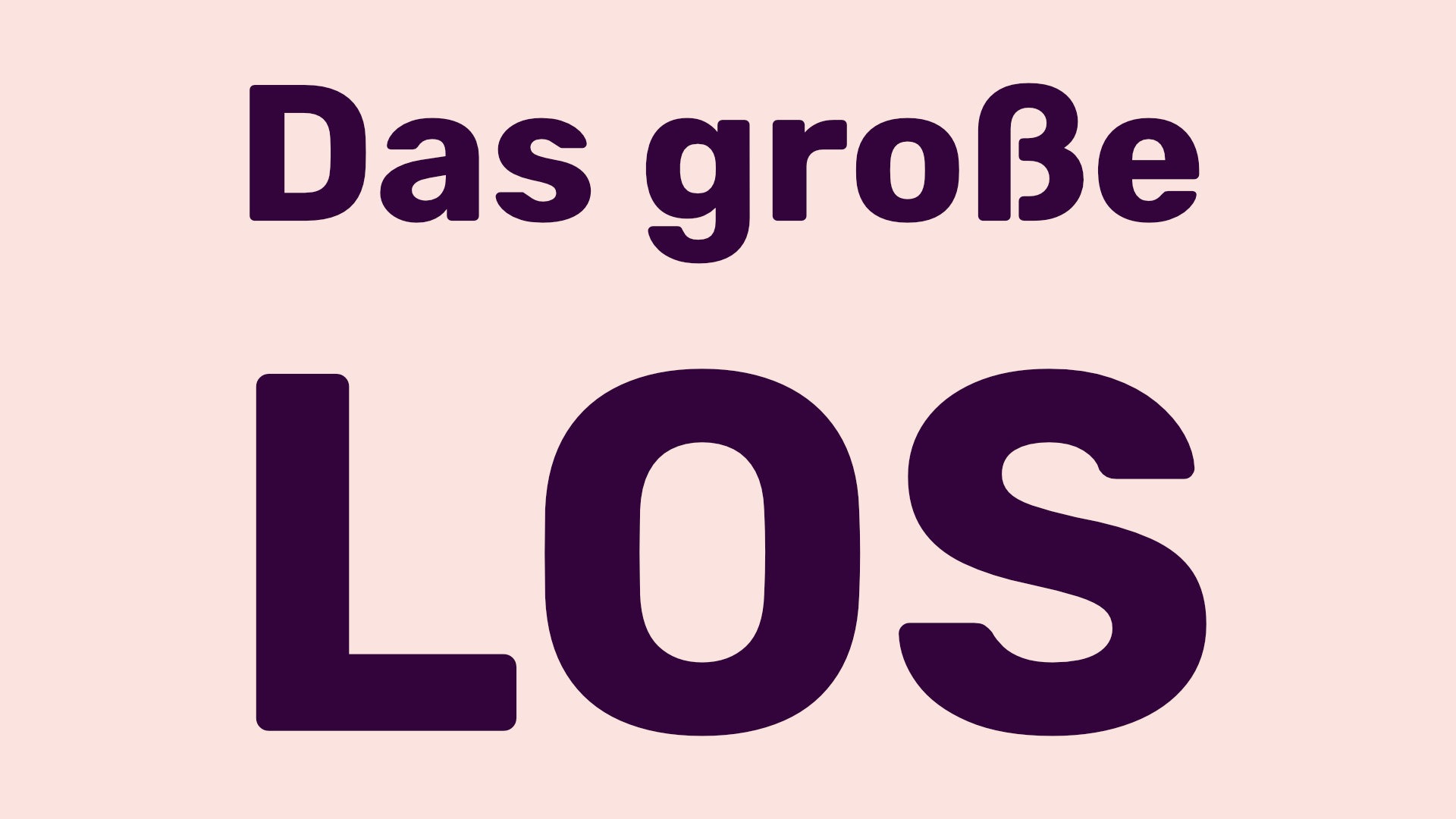 Titelbild zum Beitrag Das große Los